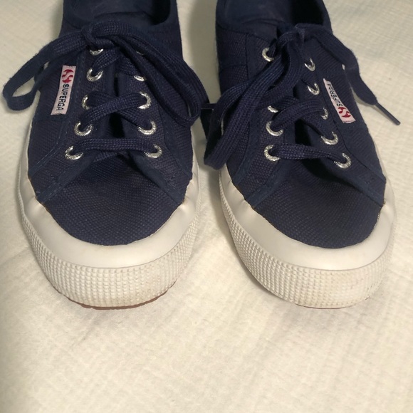 Superga Navy Canvas Sneakers - Picture 2 of 15